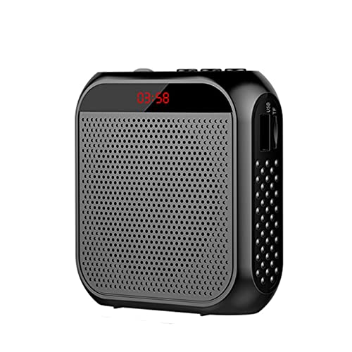 Amplificador de voz portátil megáfono para profesores con altavoz y tarjeta TF de audio