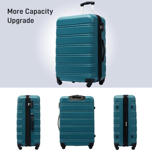 Hardshell Luggage Sets 3 Pcs Spinner Suitcase With Tsa Lock Lightweight 20" 24" 28"2