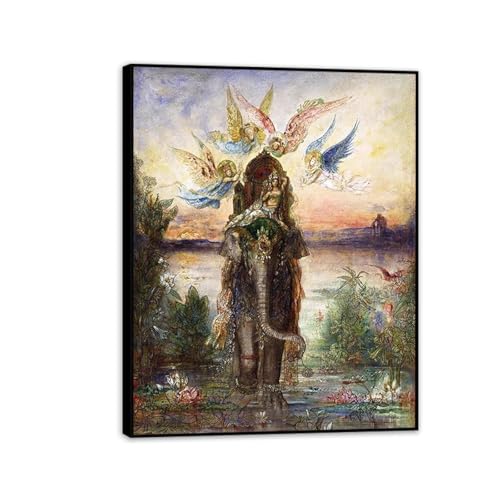 Peinture à l'huile Gustave Moreau pour un salon élégant - Toile encadrée 90x70cm