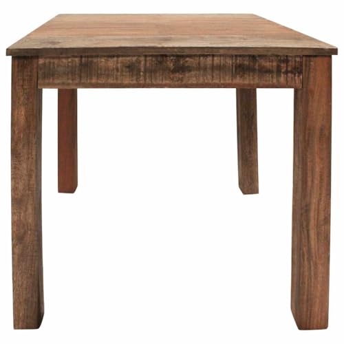 Table à manger en bois recyclé mélangé stable 80cm - 6