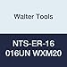 Walter Tools NTS-ER-16 016UN WXM20 Carbide NTS Threading Inserts, External Thread, Full Profile, American UN 60 Degree (Pack of 10)