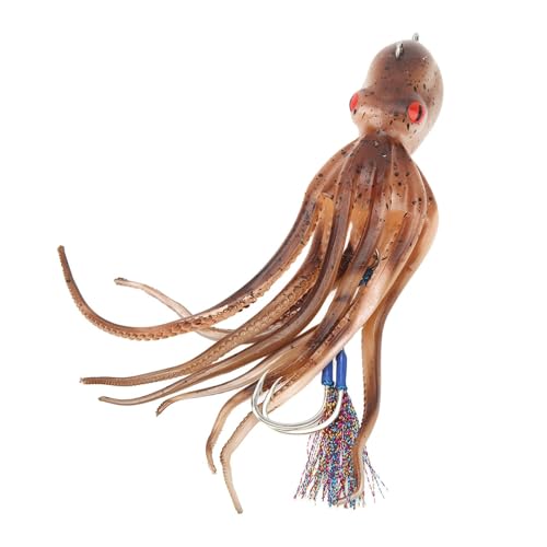 HERCHR Señuelos De Pesca De Pulpo, Cebo De Calamar De Pesca Artificial Pesca De Inyección De Tinta Cebos De Pulpo Señuelos Blandos Accesorio De Pesca De Mar para Agua Dulce, Mar, Pesca En Agua Salada