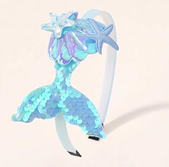 Tiara Arquinho Infantil Menina Calda Sereia Princesa F