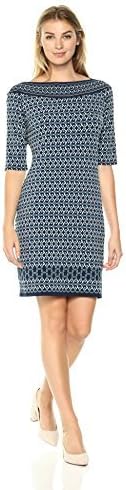 Amazon Brand - Lark & Ro Women's Half Sleeve Shift Dress