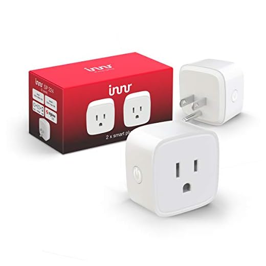 Innr Zigbee Smart Plug, Works with Philips Hue, Alexa, Hey Google, SmartThings (Hub Required) 10A, Smart Outlet, 1200W Outlet, Plugs 2-Pack, SP 224-2