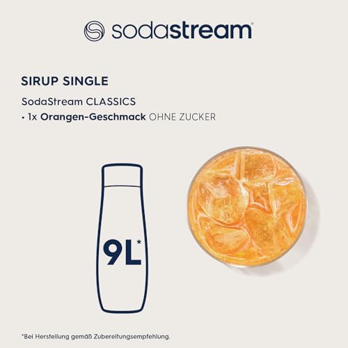 SodaStream Sirup Orange ohne Zucker, 1x Flasche ergibt 9 Liter Fertiggetränk, Sekundenschnell zubereitet und immer frisch, 440 ml 3