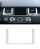 Car Interior GPS Navigation Panel Decoration Frame Trim 1pc For Land Rover Range Rover Sport 2010-2013 (Silver)