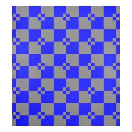 Tplaotee g451986570p755c799s1751 Magnetische Geschirrspüler Abdeckung Büffelkariert Violett/Grau