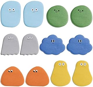 X-BLTU 12PCS Creative Sticky Notes in 6 Different Different Cute Cartoon Shapes, Self-Stick Notes Memo Notes for Office, School and Home (30 Sheets per Shape,360 Sheets in Total)