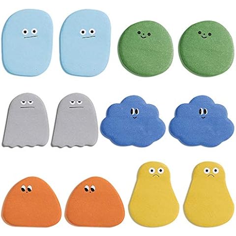 X-BLTU 12PCS Creative Sticky Notes in 6 Different Different Cute Cartoon Shapes, Self-Stick Notes Memo Notes for Office, School and Home (30 Sheets per Shape,360 Sheets in Total) Cover