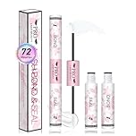 PROLASHBEAUTY Upgraded Lash Bond and Seal Strong Hold Eyelash Glue 2 in 1 Lash Adhesive and Lock Long Lasting Waterproof Clear Lash Glue and Seal Waterproof (10ml，Clear Bond & Clear Seal)