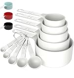 Measuring Cups & Spoons Set, Stackable Cups and Spoons