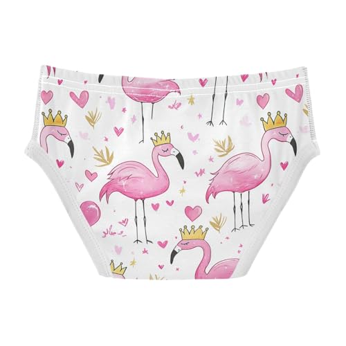 Wusikd Pink Flamingos Boys' Underwear Cotton Crowns Boys Briefs Soft Toddler Underwear 2T2