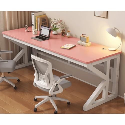 ブラック/ホワイト デスク 無垢材エグゼクティブデスク オフィス家具 モダンスタイル メタルフレーム コンパクトスペース用 家庭用・オフィス用(6,100x60x75cm/39x24x30in)