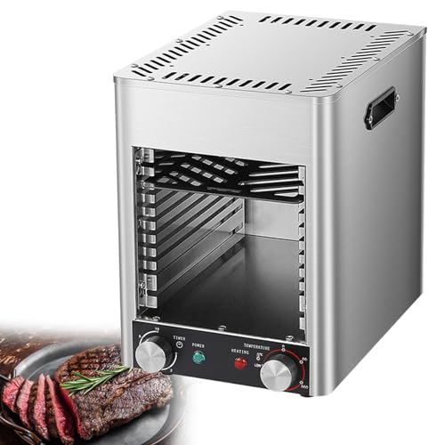 GESAIDES Electric Steak Grill, 3400W Smokeless Electric Broiler, Stainless Steel Steak Cooker, Electric Grill, Steakhouse Quality, for BBQ, Toast, Grill, Indoor