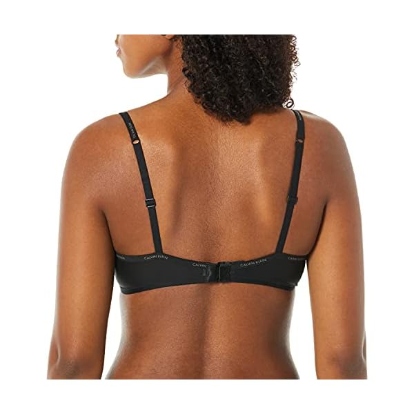 Calvin-Klein-Womens-Sheer-Marquisette-Unlined-Demi-Bra Calvin Klein Sheer Marquisette Demi Unlined Bra Black 36B