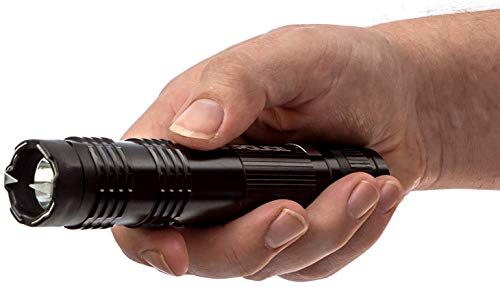 Police Stun Gun M12-59 Billion Metal Rechargeable With Led Tactical Flashlight, Black #TOP2