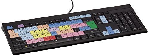 Logickeyboard LKB-MCOM4-APBH-DE USB QWERTZ Alemán Multicolor - Teclado (USB, Oficina, QWERTZ, Alemán, Alámbrico, PC/server)
