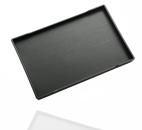 VCREATC Small Black Serving Tray (9.5 x 7 inch)