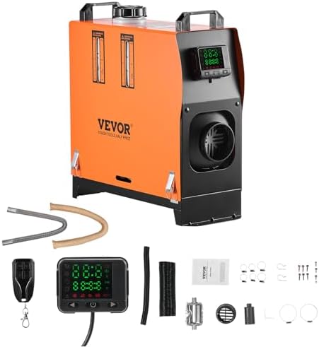 VEVOR 8KW Diesel Heater All in One, DC12-24V, Fast Heating Diesel...