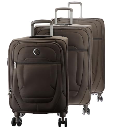 DELSEY Paris - Helium DLX - Set de 3 Valises Souples 55cm/ 71cm/ 83cm - Moka