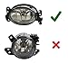 iJDMTOY One Pair Driver Passenger Sides Oval Shape Fog Light Lamps w/H11 Halogen Bulbs Compatible with Mercedes-Benz C E R CLS ML Class, etc (OEM# 1698201556)