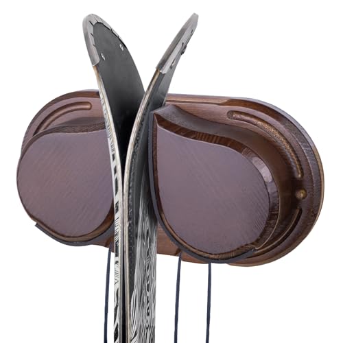 WodGod Woooden Ski & Snowboard Wall Rack 1 Pack for...