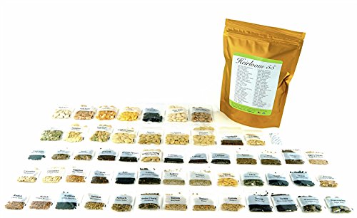 Heirloom Futures Seed Pack With 55 Varieties Of Vegetable Seeds. 100% Non Gmo Open Pollinated Non-Hybrid Naturally Grown Premium Usa Seed Stock For All Gardeners. #TOP2