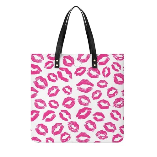 Sac de voyage lèvres roses fourre-tout idéal pour le weekend
