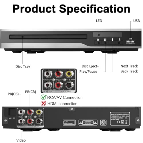 DVD Player, Region Free DVD Players for CD/DVD's, Compact DVD