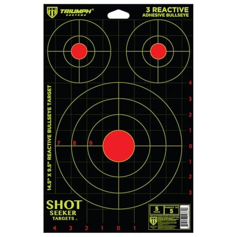Triumph Systems Shot Seeker with 3 Asst Size Reactive Adhesive Splatter Bullseyes, 10 Count Cover