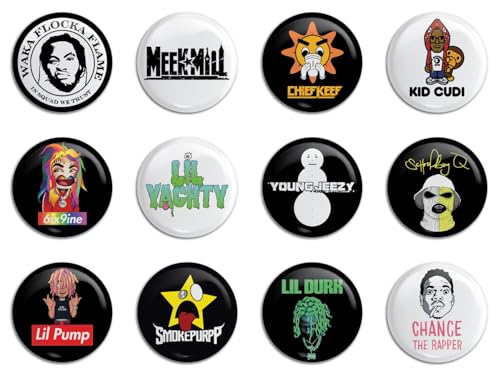 Modern Hip-Hop Button Pack (12 Pins) Set 2