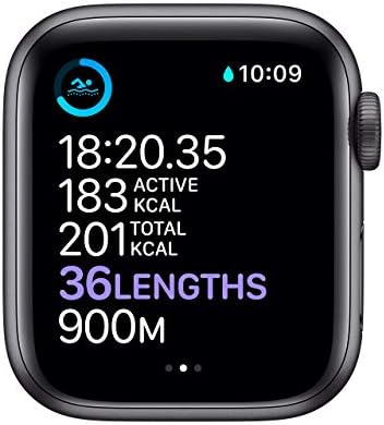 Apple Watch Series 6 (GPS, 40mm) Space Grey Aluminium Case with Black Sport Band (Renewed) - View 5