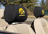 NCAA Iowa Hawkeyes Headrest Covers, Set of 2