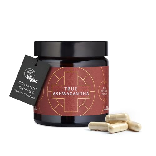 Ancient + Brave Organic Ashwagandha Capsules | 600mg | High-Strength KSM-66® | 60 Vegan Capsules for Daily Balance & Wellbeing