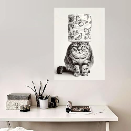 Cadre image de chat art animalier design chic 70x100cm - 2