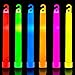32 PCS Ultra Bright 6 Inch Glow Sticks - Emergency Bright Chem Glow Sticks with 12 Hour Duration - Camping, Hiking Glow Stick Lights - for Parties and Kids Activities - Blackout Or Storm Ready Use