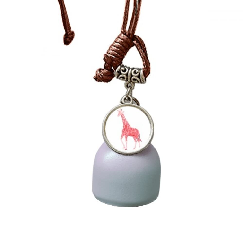 Campana colgante de coche con jirafa roja UICN para retrovisor