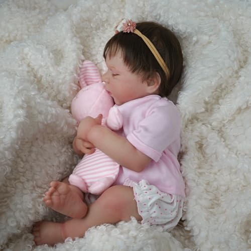 Brastoy Bebê Reborn Boneca Corpo de Silicone Menina Realista Pintada Original 48cm