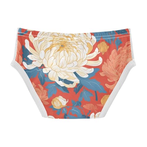 KLL Red Chrysanthemum Baby Boys Comfort Briefs Underwear Cute Children Undies2