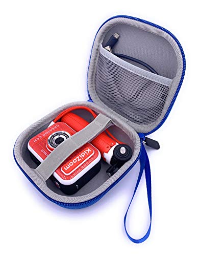Xcivi Hard Carrying EVA Case for VTech KidiZoom Creator Cam Kid Video Camera, Compatible Vtech Kidizoom Camera Accessory (Blue) - Thumbnail 3