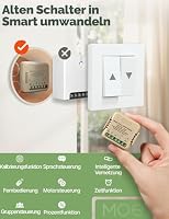 MOES Wlan Alexa Smart Rolladenschalter Modul mit Prozentanpassung,Relais Rolladen Zeitschaltuhr für Rollladenmotor, Kompatibel mit Smart Life Tuya App, Alexa und Google, Neutralleiter erforderlich 4P – Ansicht 2