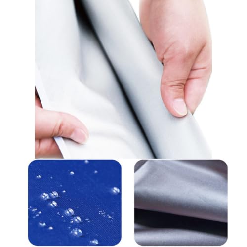 Sombrilla exterior azul con refuerzo estructural de alta resistencia y 2,2m 8