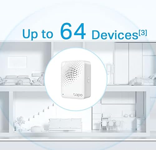 TP-Link Tapo H100, Tapo Akıllı Hub, Tapo Akıllı Anahtar, Düğme ve Sensörle Çalışır, 64 Cihaz Bağlanabilir, 19 Zil Sesi Seçeneği, Kablolama Gerekmez - Görsel 7