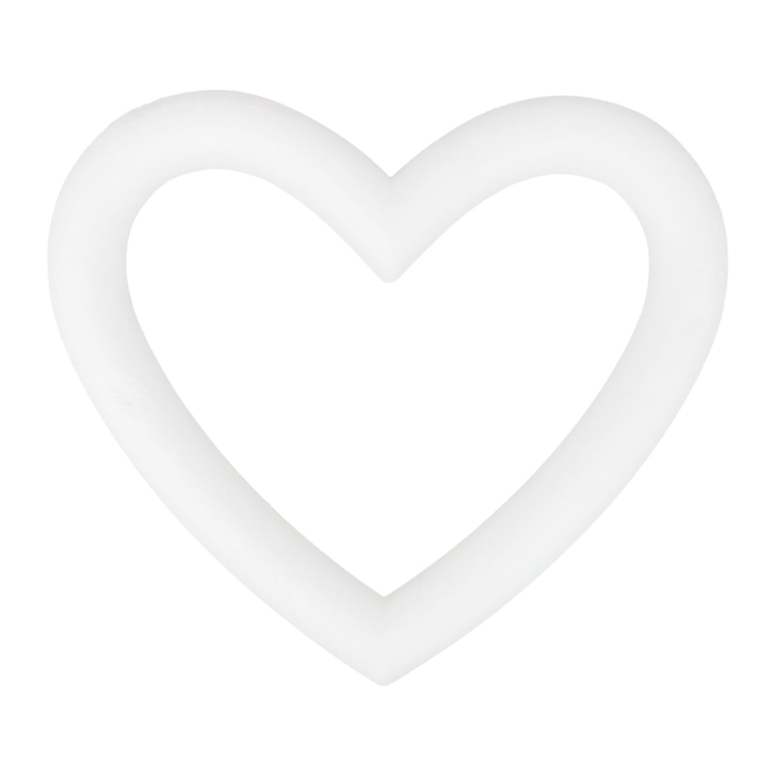 CraftmillPolystyrene Open Heart Wreaths 25cm / 250mm - Box of (58)