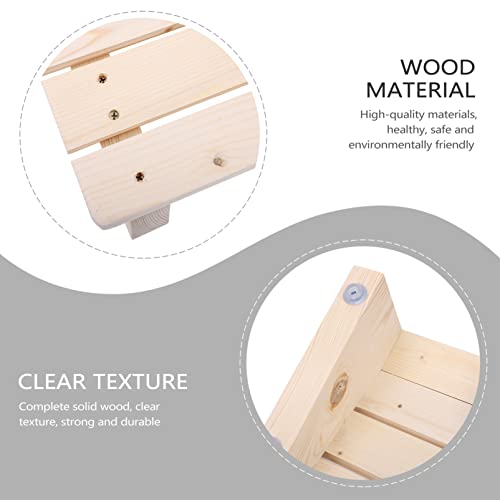 Doitool Under The Desk Footrest Slanted Non-Slip Wooden Step Stool Tilted Bathroom Foot Rest Bench For Home Office Chairs Work Standing Desks #TOP5