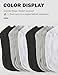 AURUZA 9 Pairs No Show Socks Womens Low Cut Grip Running Athletic Cushioned Ankle Sock Women, Casual Invisible Liner Moisture Wicking Lightweight Breathable Novelty Non Slip Essential Half Sock