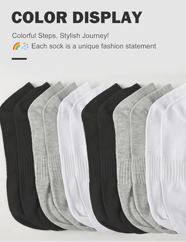 AURUZA 9 Pairs No Show Socks Womens Low Cut Running Athletic Fashion Ankle Sock For Women Invisible Liner Socks3