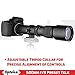 Opteka 500mm/1000mm f/8 Manual Telephoto Lens for Sony E-Mount Alpha a9, a7R, a7S, a7, a1, ZV-E10, a6600, a6500, a6400, a6300, a6100, a6000, a5100, a5000, a3000, NEX-7, NEX-6, 5T, 5N, 5R, 3N Black