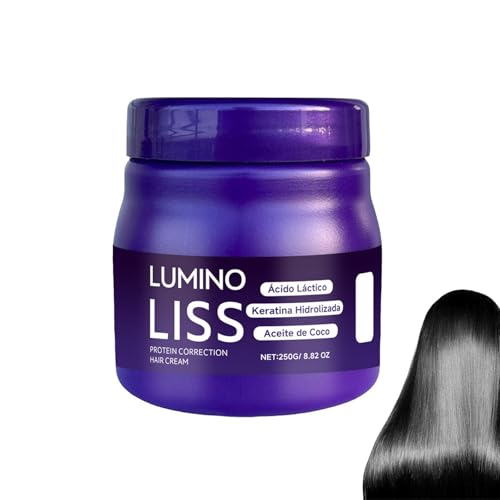 Lumino Liss Alisado, Hair Straightening Cream for All Hair Types, Profesional Keratin Hair Straightening Treatment for All Hair Types, Long-Lasting Smoothness, Instant Restores Natural Silkiness (1)